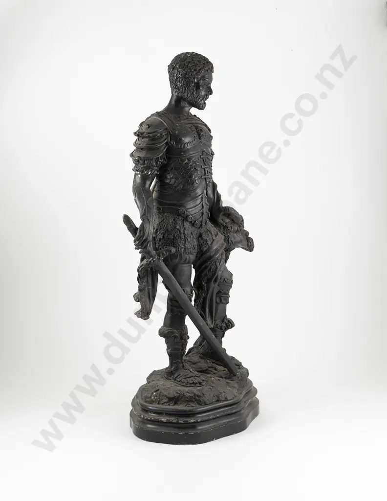 Antique Bronze Of A Classical Soldier Image 1++