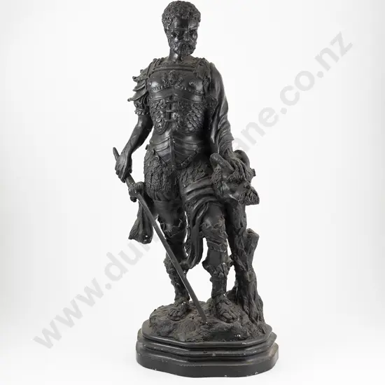 Antique Bronze Of A Classical Soldier