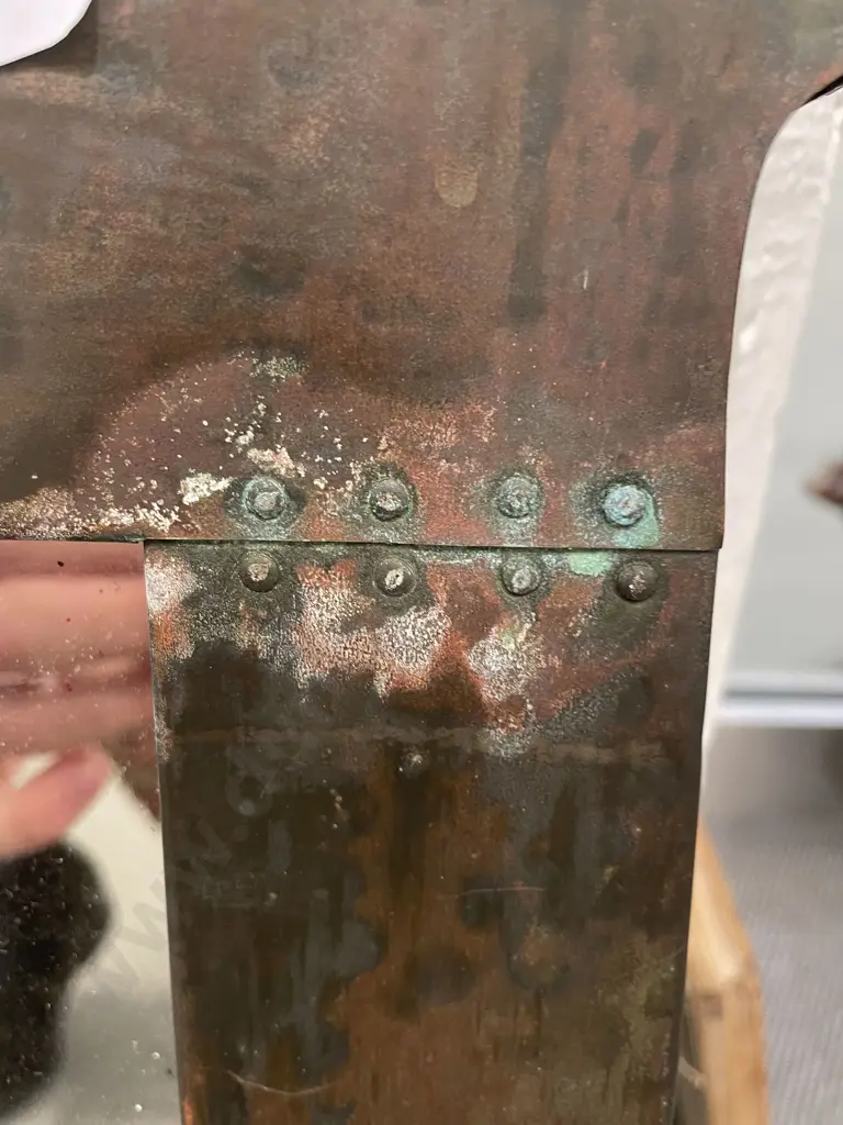 Arts & Crafts Copper Mirror Probably For Liberty & Co Image 1++