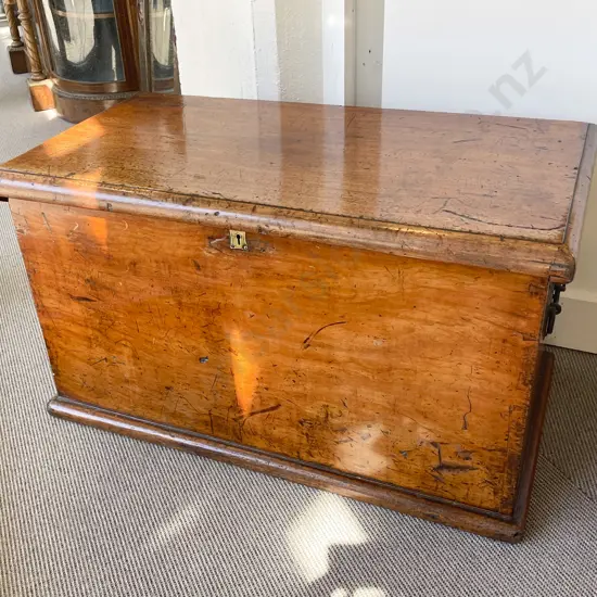 Good Quality C19th Camphorwood Sea Chest