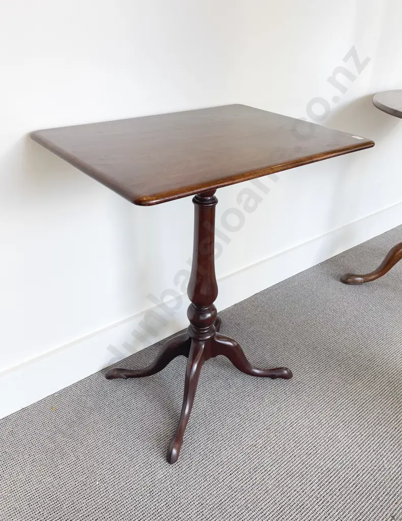 Geo III Mahogany Oblong Snap Top Wine Table Image 1++