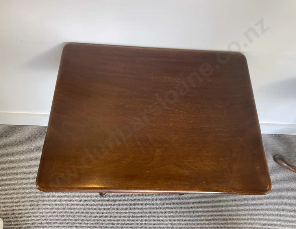 Geo III Mahogany Oblong Snap Top Wine Table Image 1++