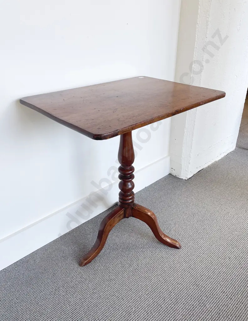 Geo III Mahogany Oblong Snap Top Wine Table Image 1++