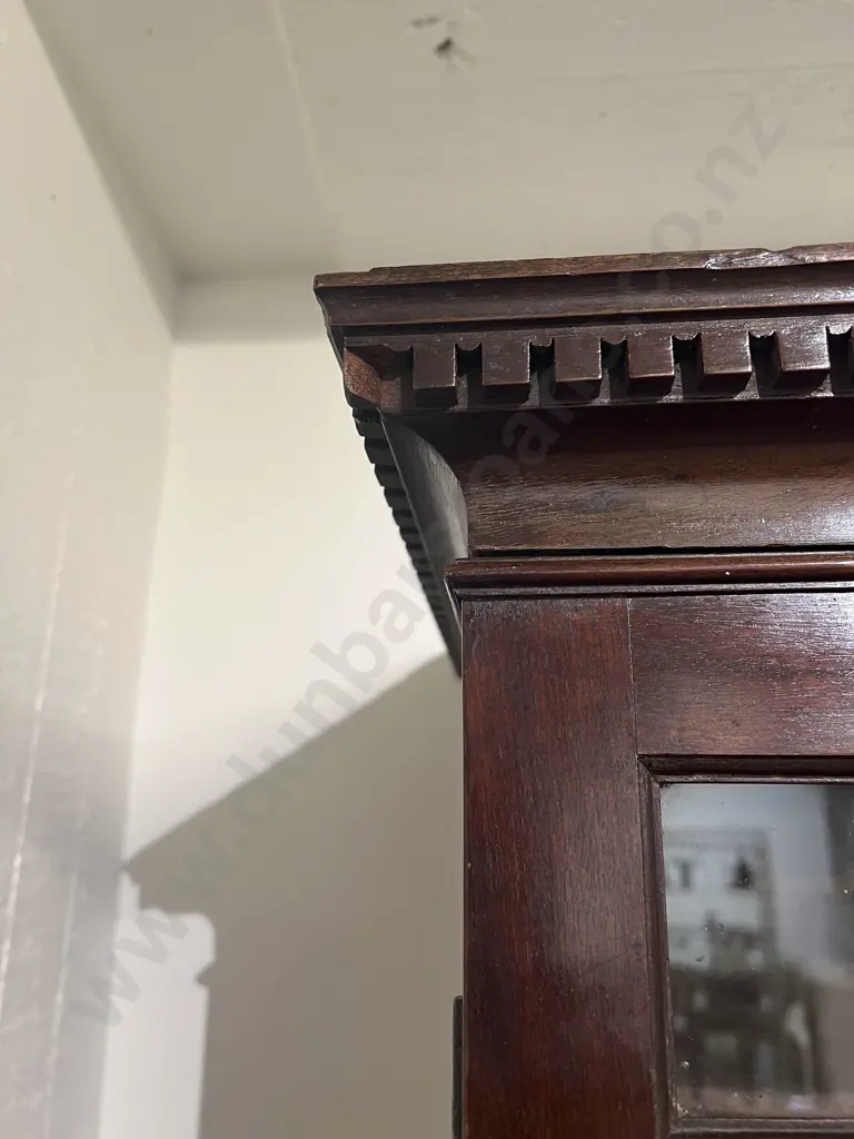 Geo III Mahogany Secretaire Bookcase Image 1++