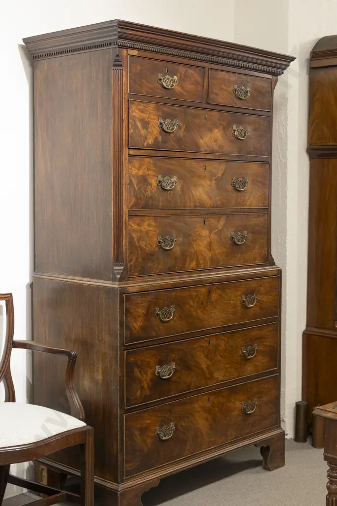 Good Geo III Mahogany Chest On Chest Image 1++