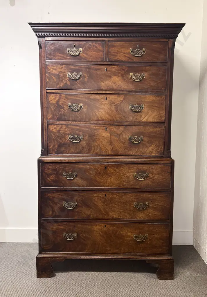 Good Geo III Mahogany Chest On Chest Image 1++