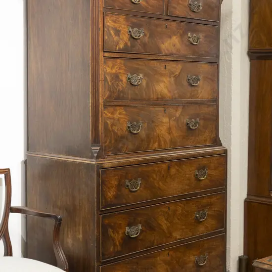 Good Geo III Mahogany Chest On Chest