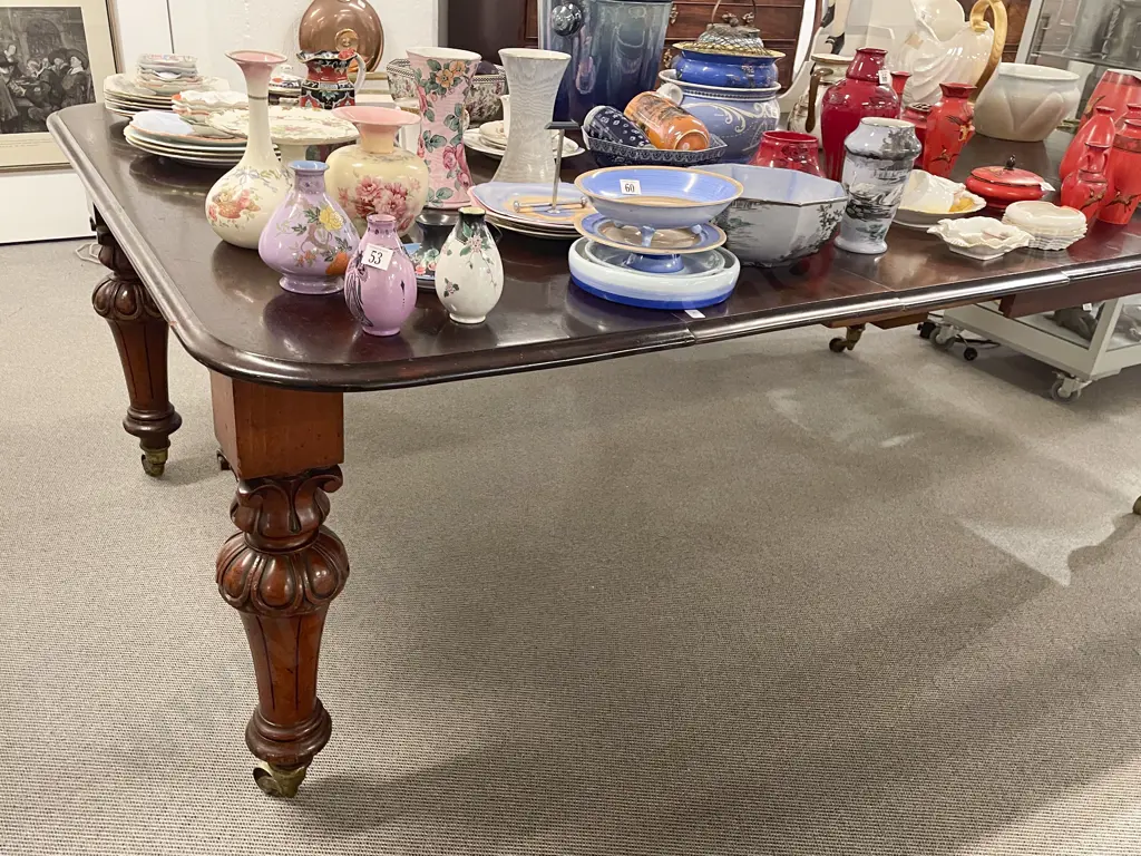 Good Quality Vict Mahogany Extension Dining Table Image 1++