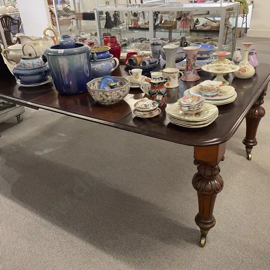 Good Quality Vict Mahogany Extension Dining Table