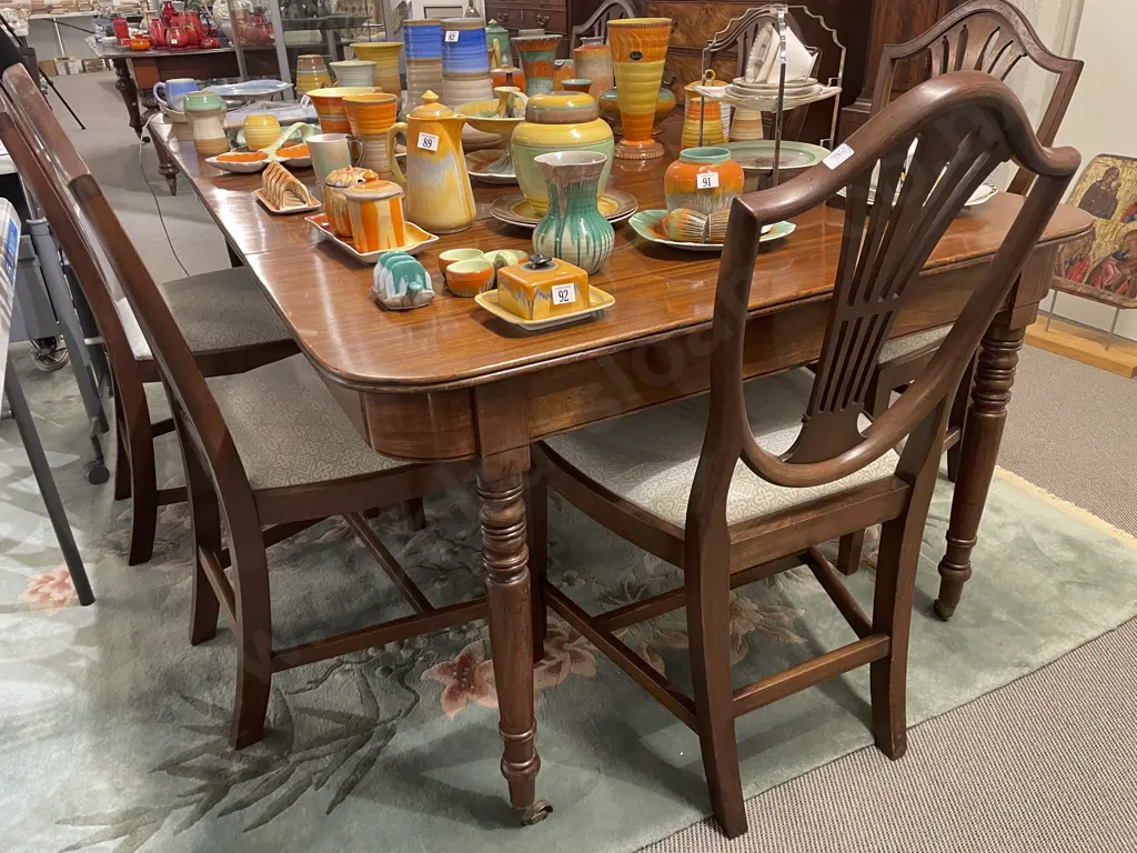 Regency Mahogany Extension Dining Table Image 1++