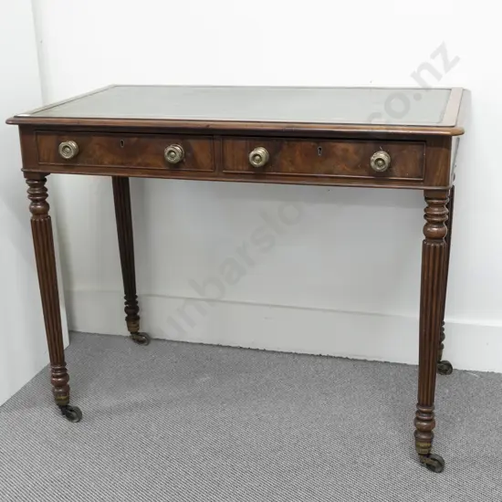 A Fine Quality Geo IV Mahogany Writing Table In The Manner Of Gillows
