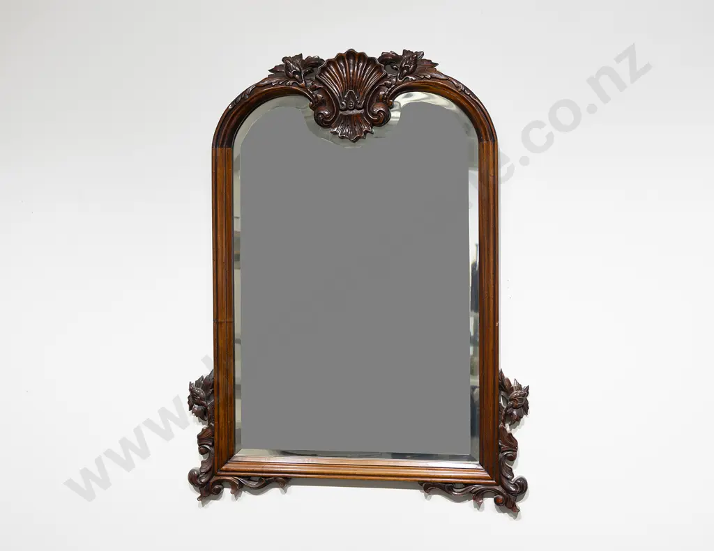 Vict Mahogany Wall Mirror Image 1++
