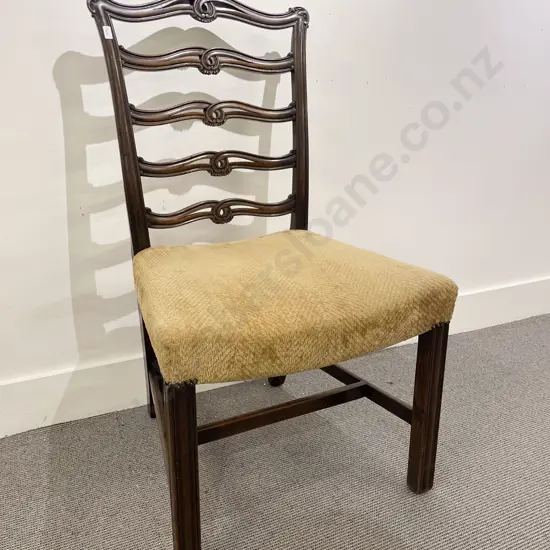 A Fine Quality Set Of 8 Geo III Style Mahogany Dining Chairs