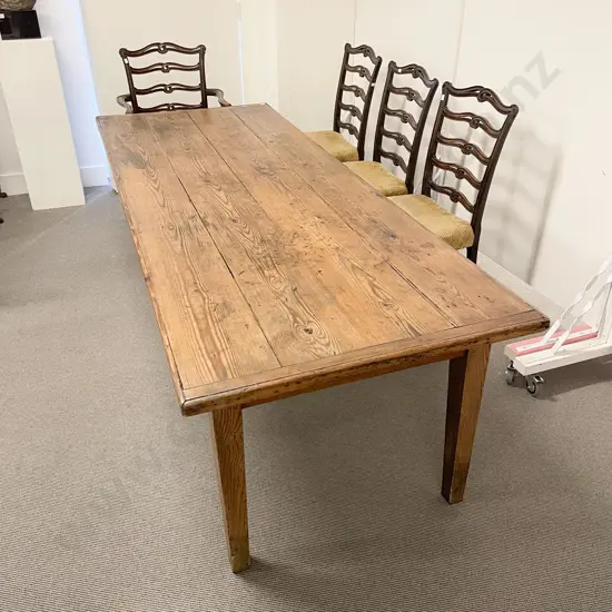 C19th Pine Farmhouse Dining Table