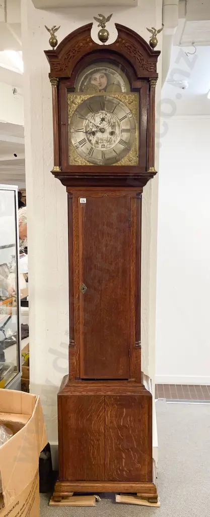 Geo III Longcase Clock By James Lumber Of Chester Image 1++