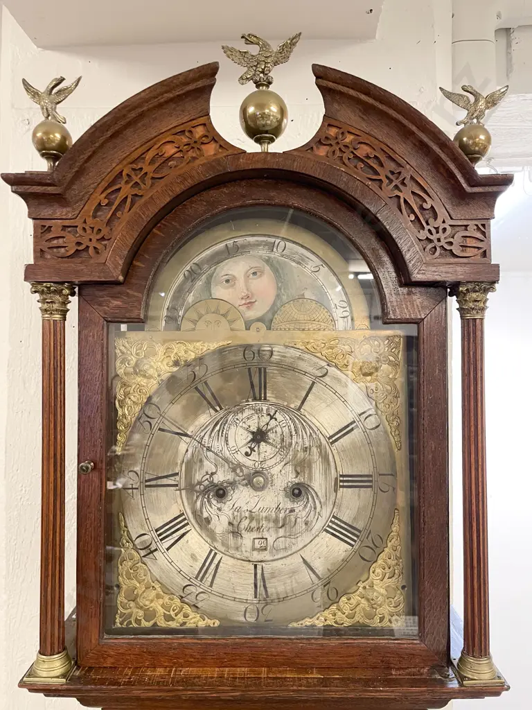 Geo III Longcase Clock By James Lumber Of Chester Image 1++