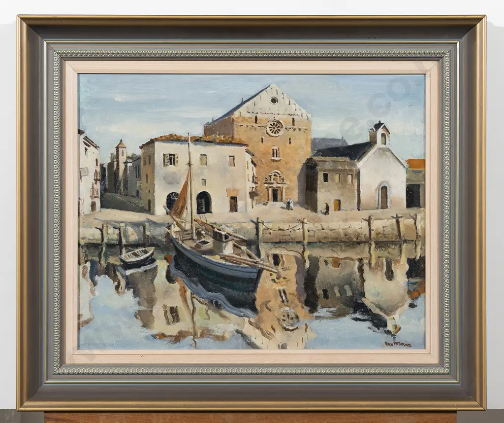Peter McIntyre (1910 - 1995) - Greek Village Image 1++