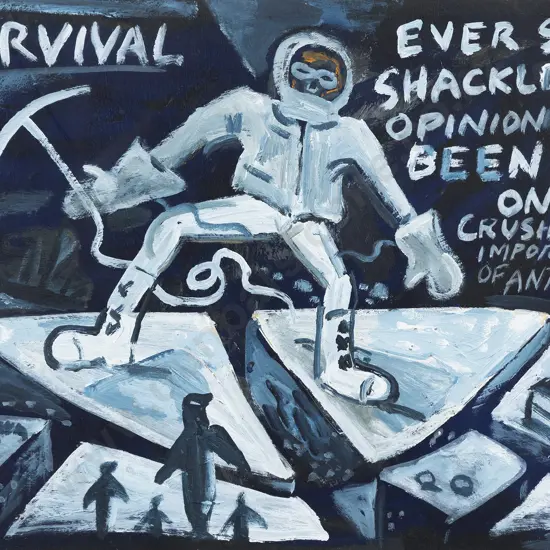 Nigel Brown (b 1949) - Opinion Has Been Split