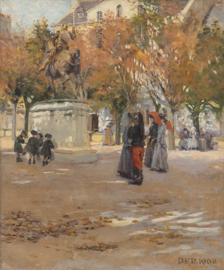 Dorothy Kate Richmond (1861 - 1935) - Autumn In The Square Image 1++