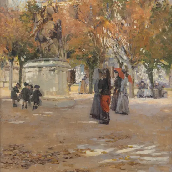 Dorothy Kate Richmond (1861 - 1935) - Autumn In The Square