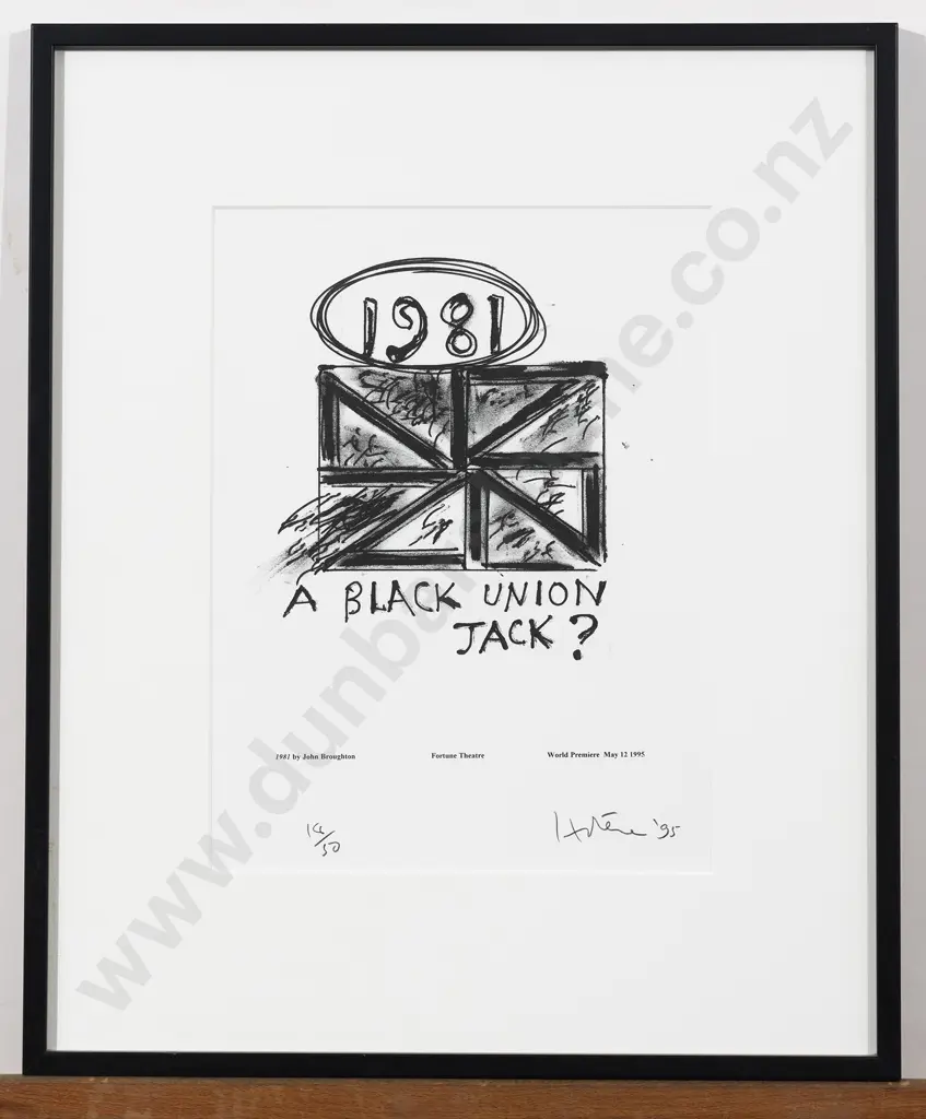 Ralph Hotere (1931 - 2013) - A Black Union Jack? Image 1++