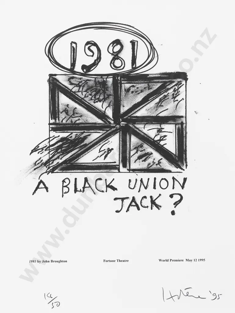 Ralph Hotere (1931 - 2013) - A Black Union Jack? Image 1++