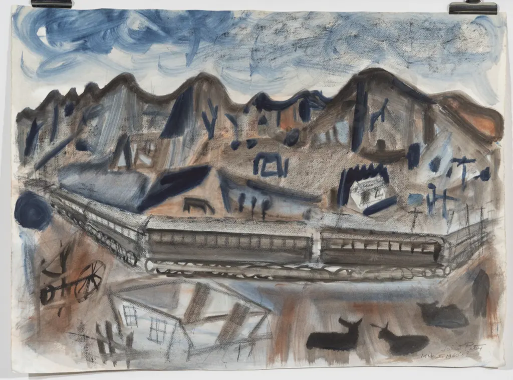 Juliet Peter (1915 - 2009) - Night Train On The Main Trunk (unframed) Image 1++