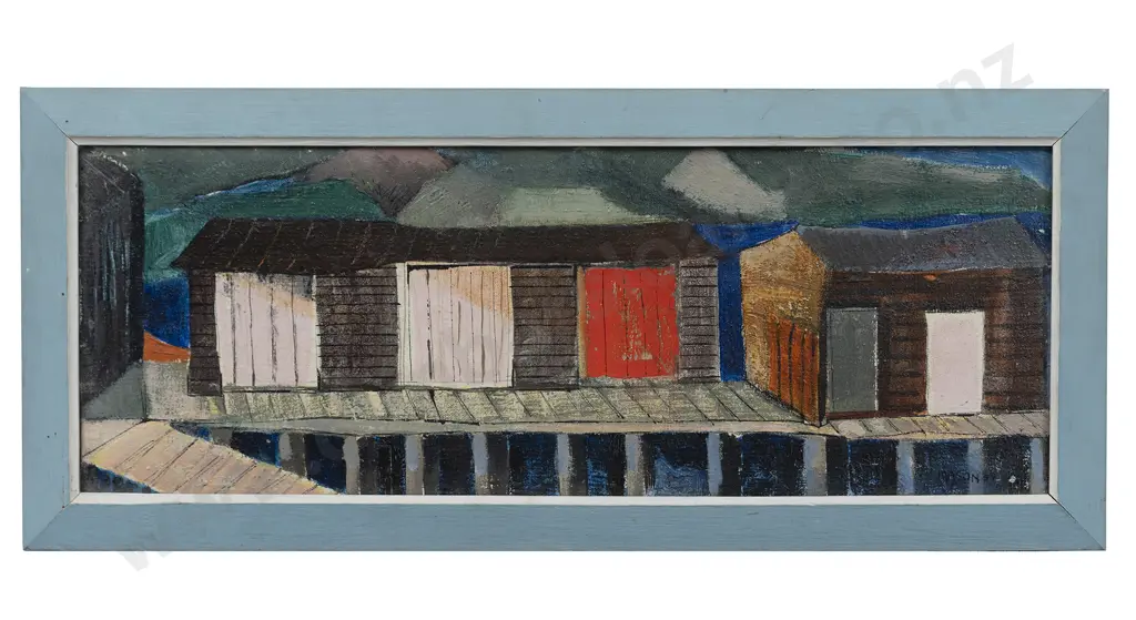 William Mason (1919 - 1994) - Boat Sheds Image 1++