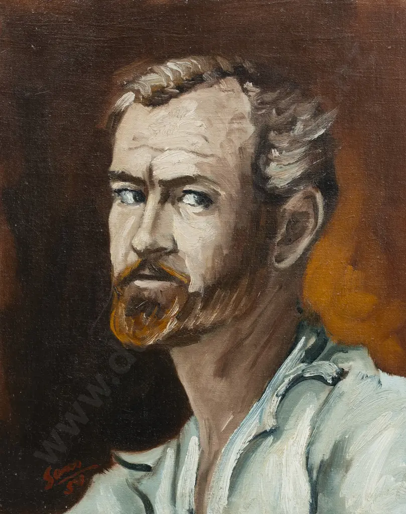 Sam Cairncross (1913 - 1976) -  Self Portrait Image 1++