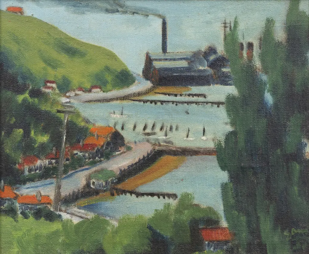 Sam Cairncross (1913 - 1976) - Waterfront Image 1++