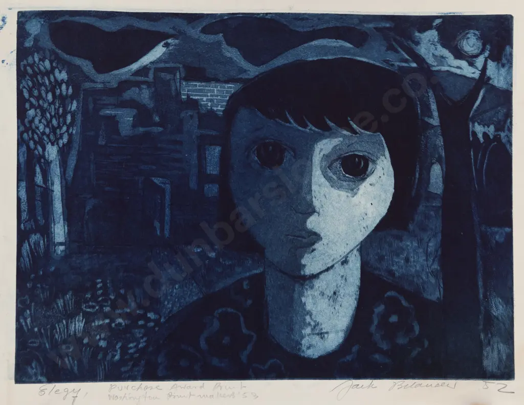 Jack Bilander (American/Polish 1919 - 2008) - Elegy (unframed) Image 1++