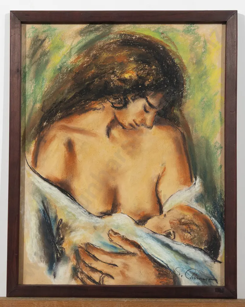 Sam Cairncross (1913 - 1976) - Mother & Child Image 1++