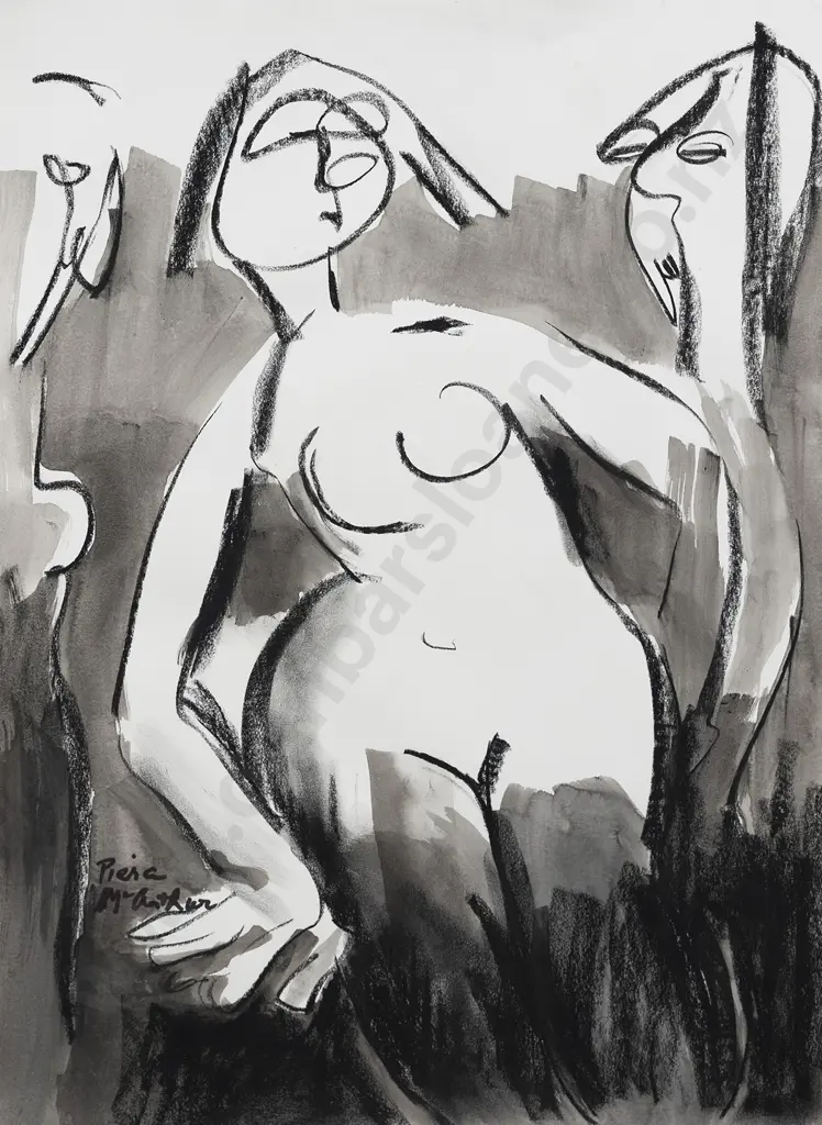Piera McArthur (b.1929) - Female Nude (unframed) Image 1++