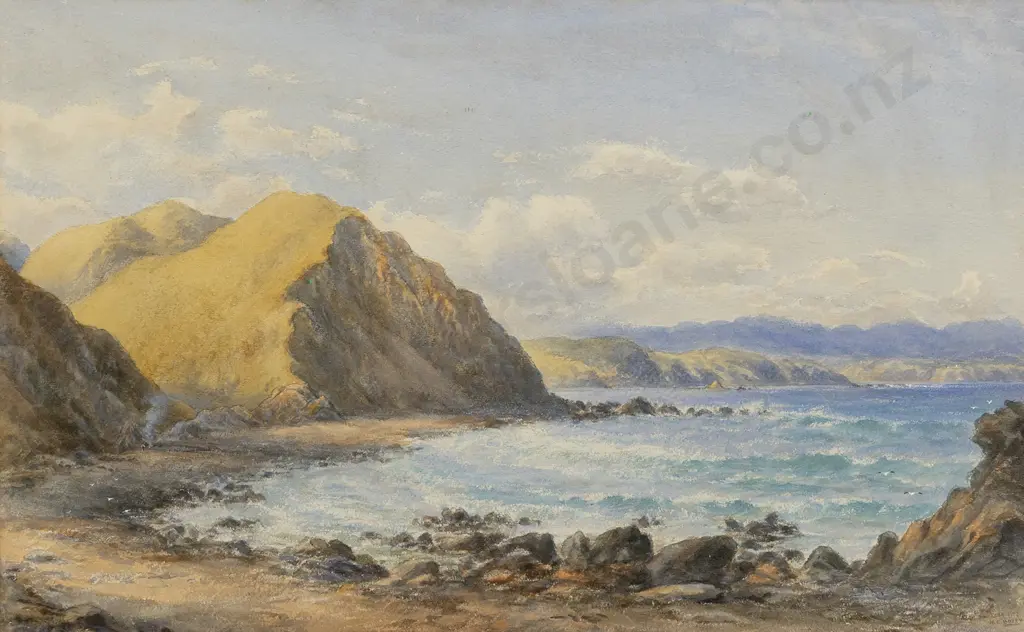 William George Baker (1864 - 1929) - Near Sinclair Heads Wellington Image 1++
