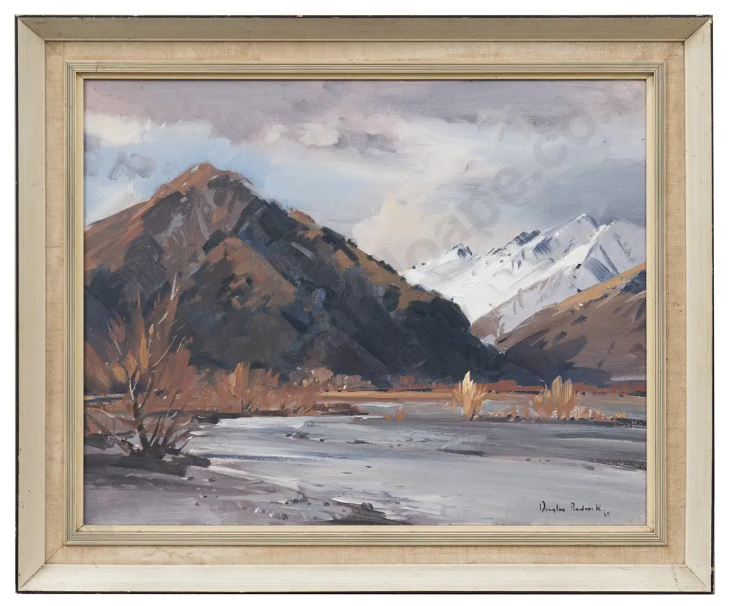 Douglas Badcock (1922 - 2009) - Māori Leap & Rees Valley Image 1++