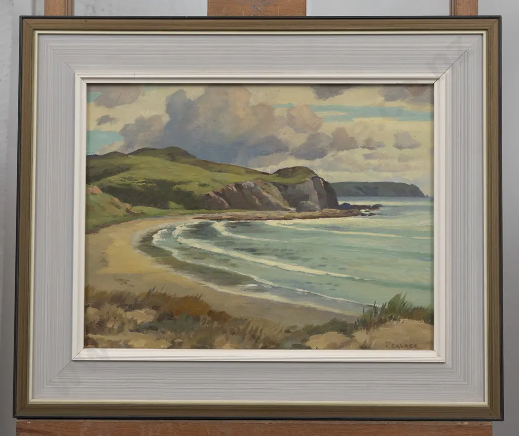 Cedric Savage (1901 - 1969) - Southerly Titahi Bay Image 1++