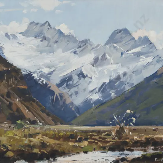 Douglas Badcock (1922 - 2009) - Monday Matukituki Valley Mt Avalanche