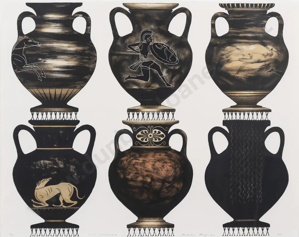 Marian Maguire (b 1962) - Six Amphora Image 1++