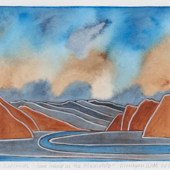 Marilynn Webb (1937 - 2021) - Wetlands - From Being in the Maniototo