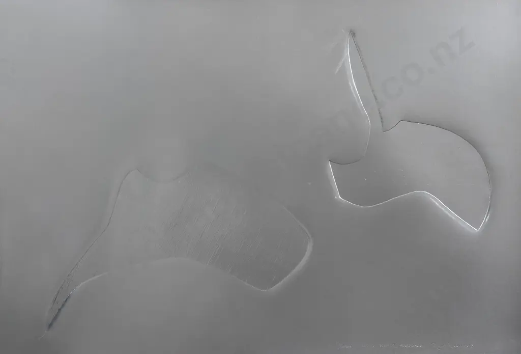 Tanya Ashken (b 1939) - Silver Whale Shadows Image 1++