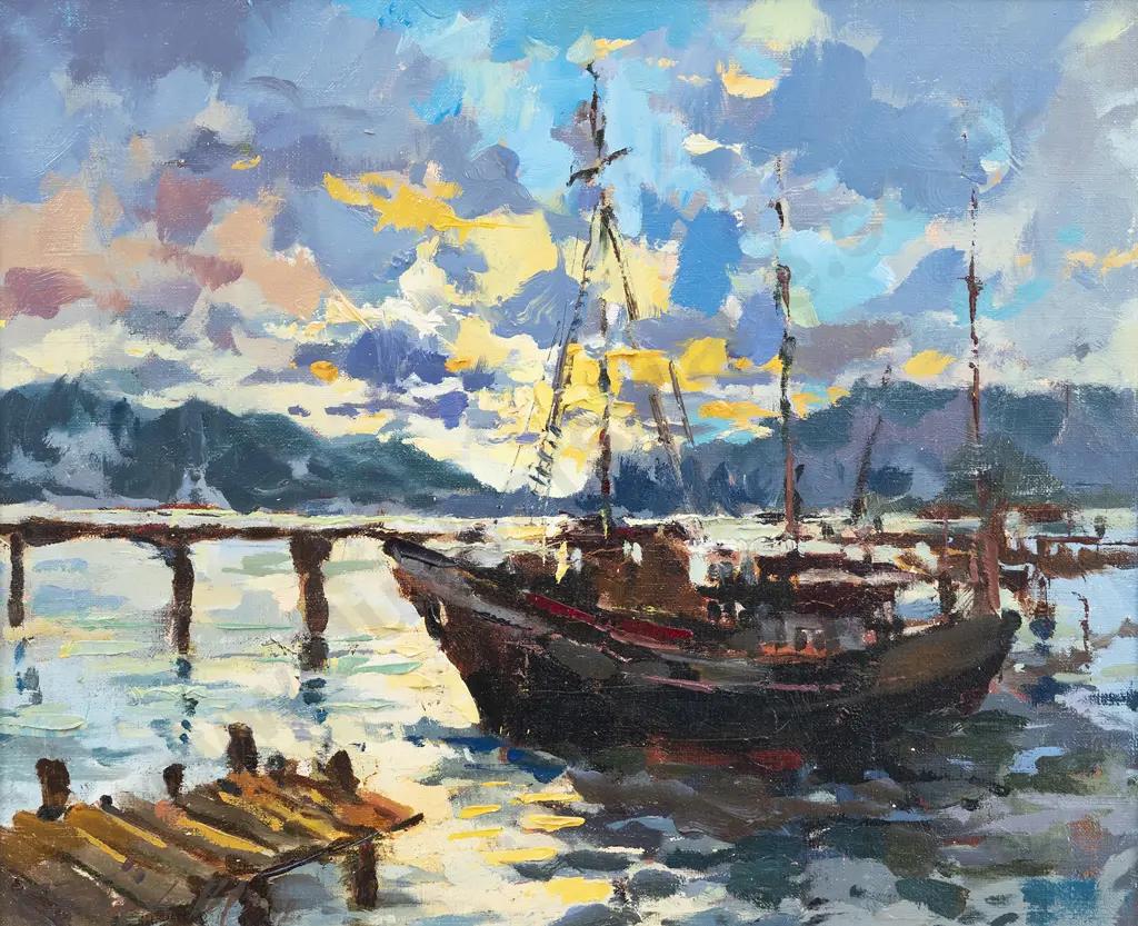 Gaston De Vel (1924 - 2010) - Point Howard Eastbourne Image 1++