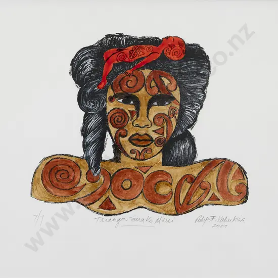 Robyn Kahukiwa (b 1938) - Taianga Rāua Ko Māui