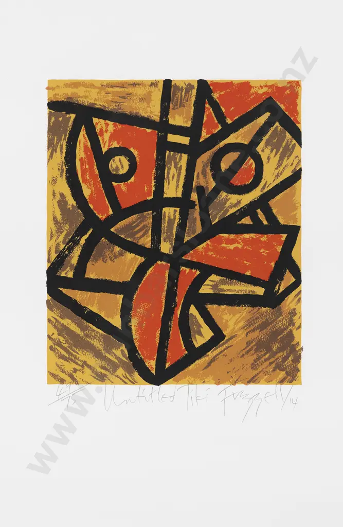 Dick Frizzell (b 1943) - Untitled Tiki Image 1++