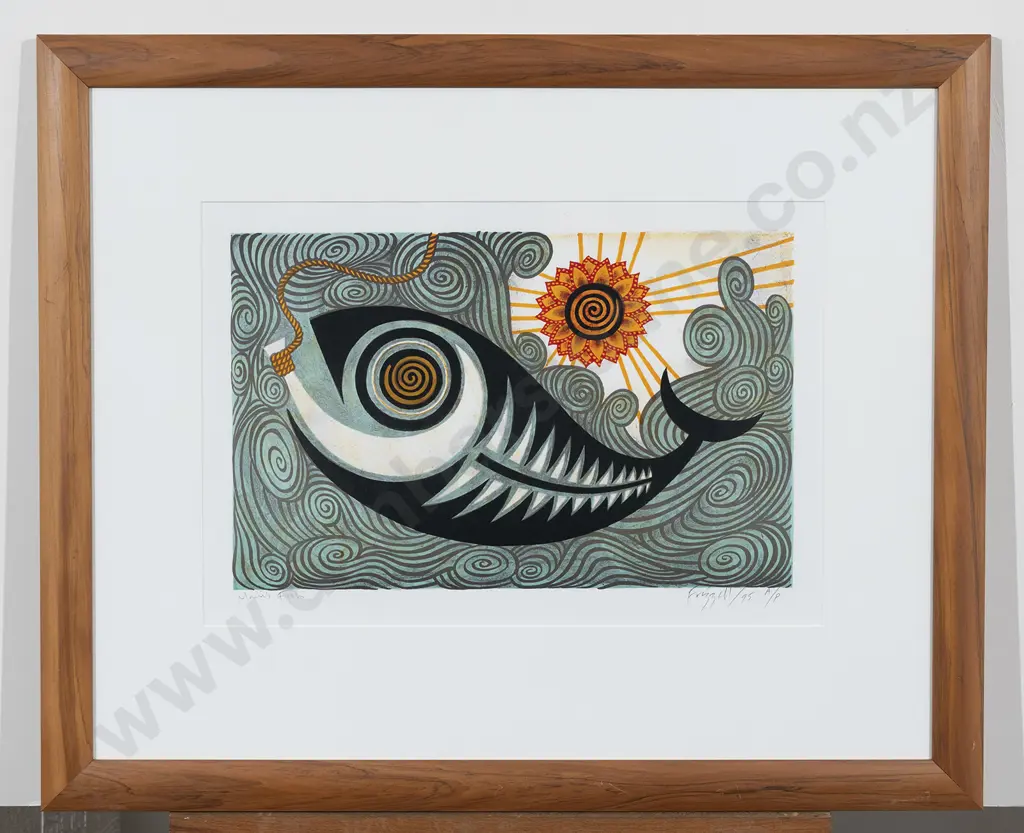 Dick Frizzell (b 1943) - Maui's Fish Image 1++