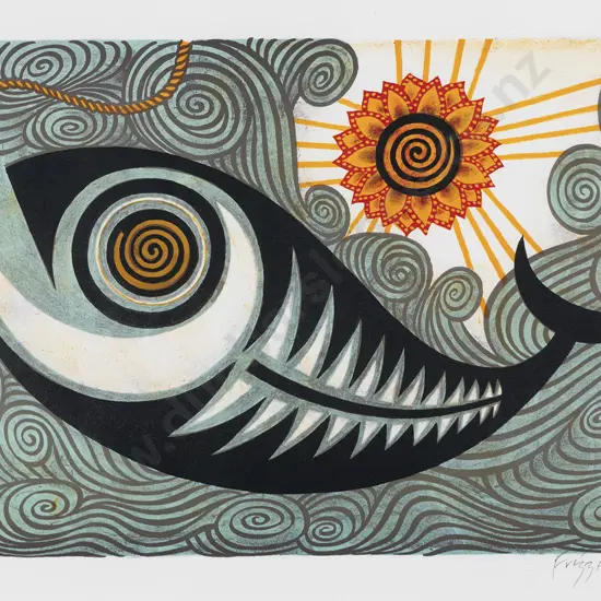 Dick Frizzell (b 1943) - Maui's Fish