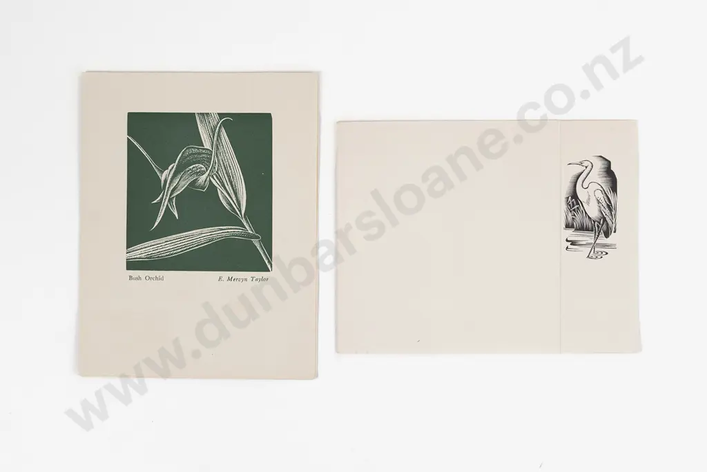 E Mervyn Taylor (1906 - 1964) - Two Xmas Cards Image 1++