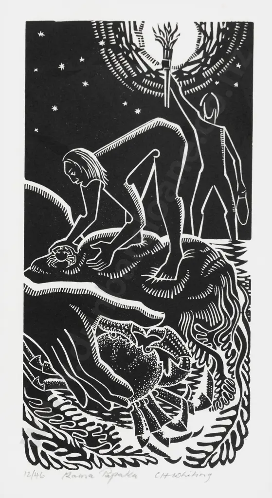 Cliff Whiting (1936 - 2017) - Raina Papaka Image 1++