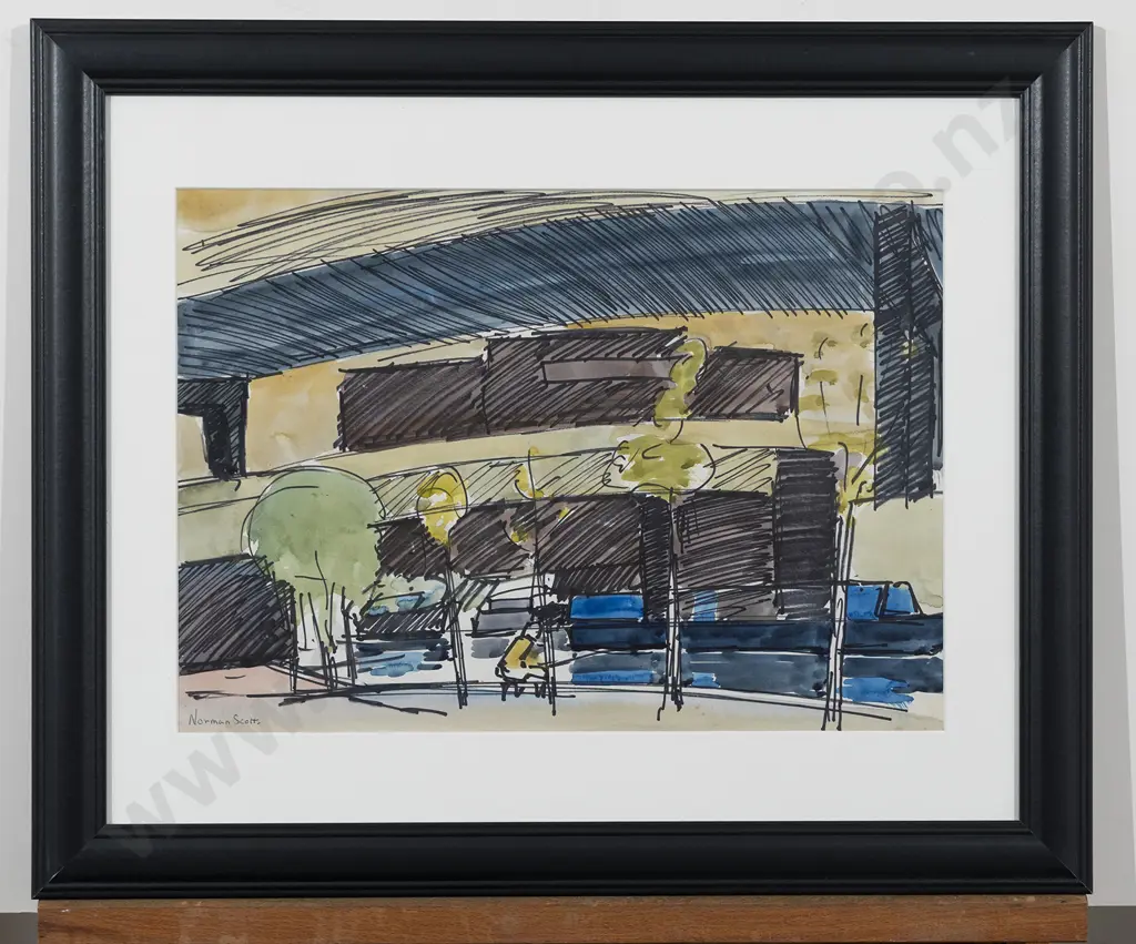 Norman Scott (1931 - 1978) - Architectural Study Image 1++