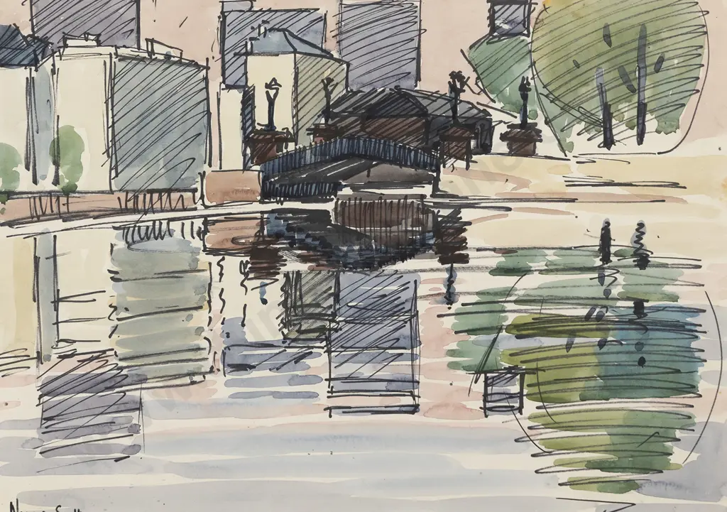 Norman Scott (1931 - 1978) - Waterfront Image 1++