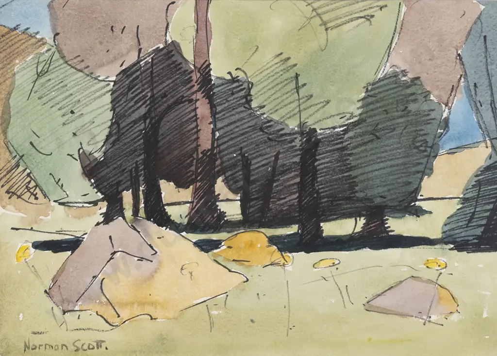 Norman Scott (1931 - 1978) - Tree Study Image 1++